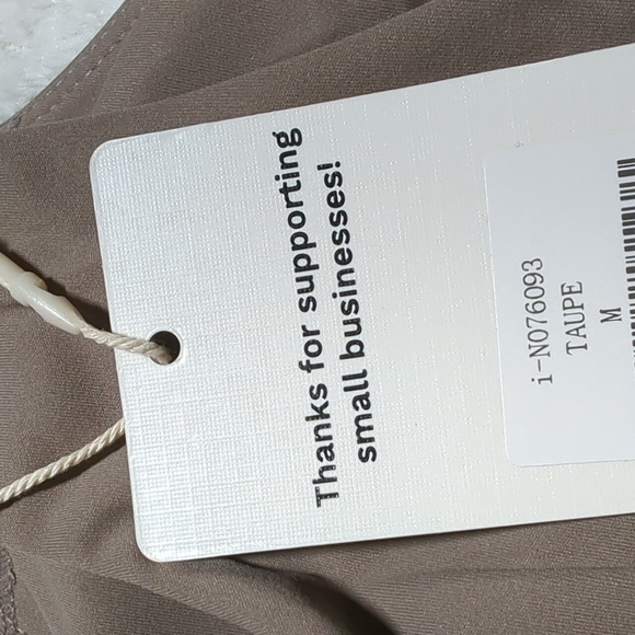 Fawnfit Long Length Lift Tank 2.0 With Built-In Bra In Taupe - Picture 3 of 7